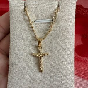 18k Gold filled Cross Pendant Necklace